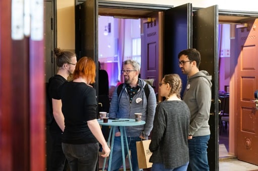 A group of five attendees