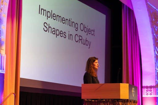 Jemma Issroff presents her talk