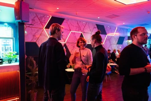 Group of two men and one woman