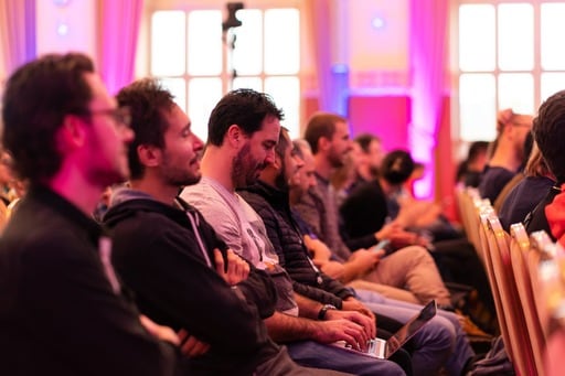 Audience photo down a row of seats